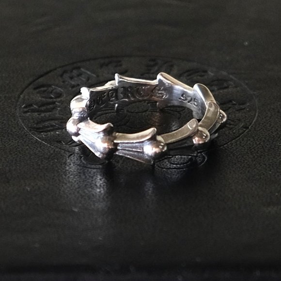 Sold Chrome Hearts Cross Tail Sterling Silver Ring - Picture 2 of 5